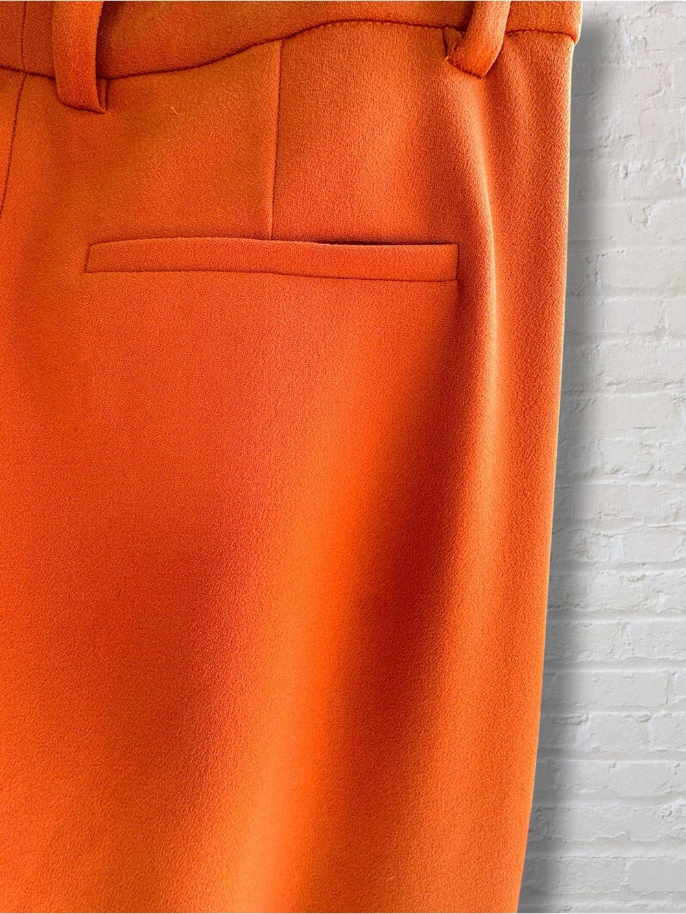 Aritzia Babaton Atelier Orange Dress Pants Straight Leg Trousers Size 6 - Picture 4 of 8
